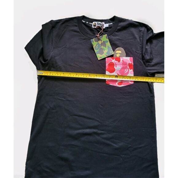 Bape A Bathing Ape men's Black Short Sleeves Crew Neck T-shirt  Size S - Picture 9 of 9